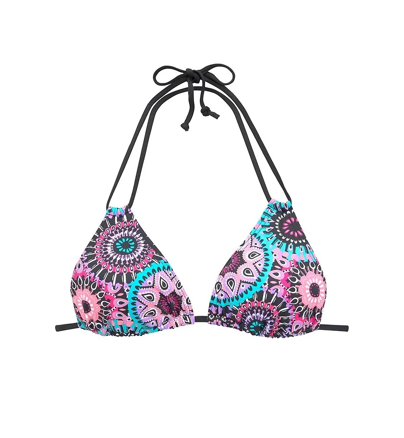 Lascana Women's Printed Triangle Bikini Swimsuit Top Bra Sizing
