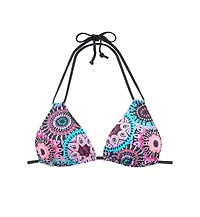 Lascana Women's Printed Triangle Bikini Swimsuit Top Bra Sizing