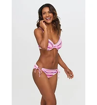 Lascana Women's Printed Crochet Underwire Bikini Swimsuit Top Bra Sizing