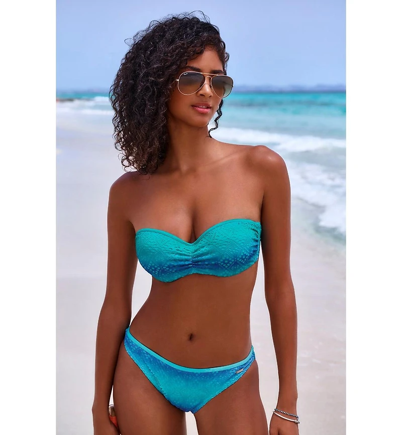 Lascana Women's Multiway Ombre Bikini Swimsuit Top Bra Sizing