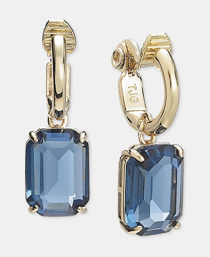 Lauren Ralph Lauren Stone Charm Clip-On Hoop Earrings