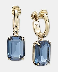 Lauren Ralph Lauren Stone Charm Clip-On Hoop Earrings