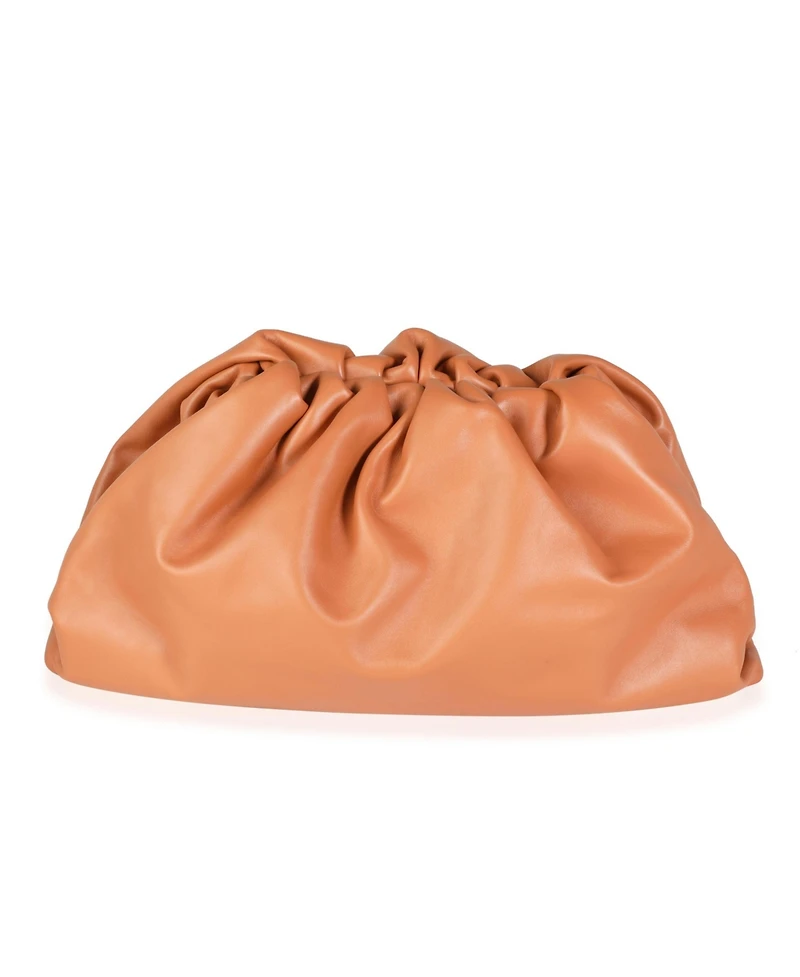 Pre-Owned Bottega Veneta Tan Calfskin Leather Pouch