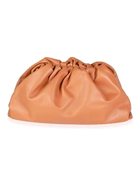 Pre-Owned Bottega Veneta Tan Calfskin Leather Pouch
