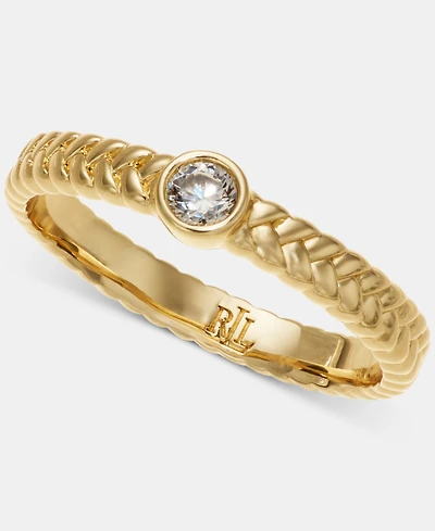 Lauren Ralph Lauren Cubic Zirconia Herringbone Ring