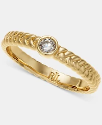 Lauren Ralph Lauren Cubic Zirconia Herringbone Ring