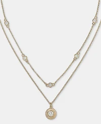 Lauren Ralph Lauren Cubic Zirconia 17" Layered Pendant Necklace