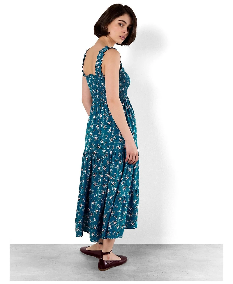 Apricot Women's Orchid Smock Tiered Midi Dress