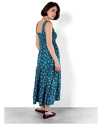 Apricot Women's Orchid Smock Tiered Midi Dress