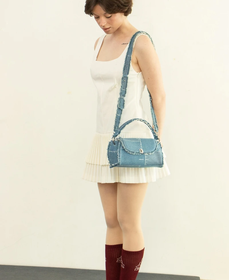 Noirgaze Scallop in Denim Bag
