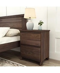 Plank+Beam Modern Farmhouse 2 Drawer Dresser Solid Wood