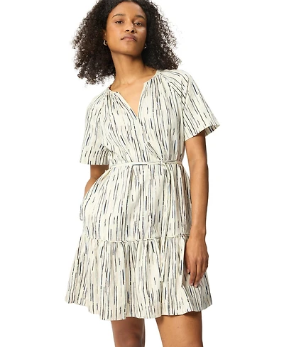 Whistles Women's Abstract Stripe Short Dress