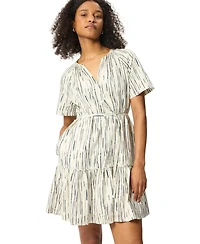 Whistles Women's Abstract Stripe Short Dress