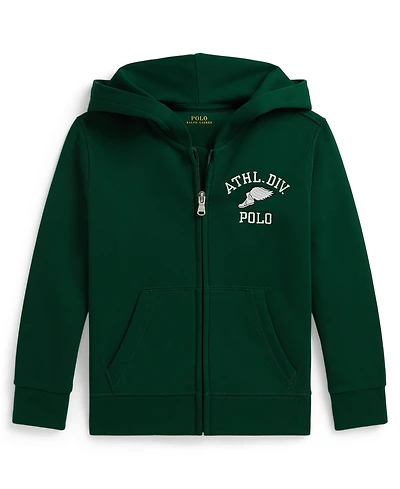 Polo Ralph Lauren Boys' 2T-7 Logo Double-Knit Full-Zip Hoodie