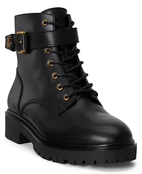 Lauren Ralph Women's Allyson Logo Lace-Up Booties
