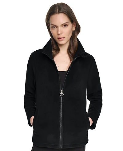 Dkny Sport Women's Collared Zipper-Front Jacket