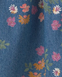 Osh Kosh Baby Girls' Floral Denim Short-Sleeve Dress and Bloomers, 2-Piece Set