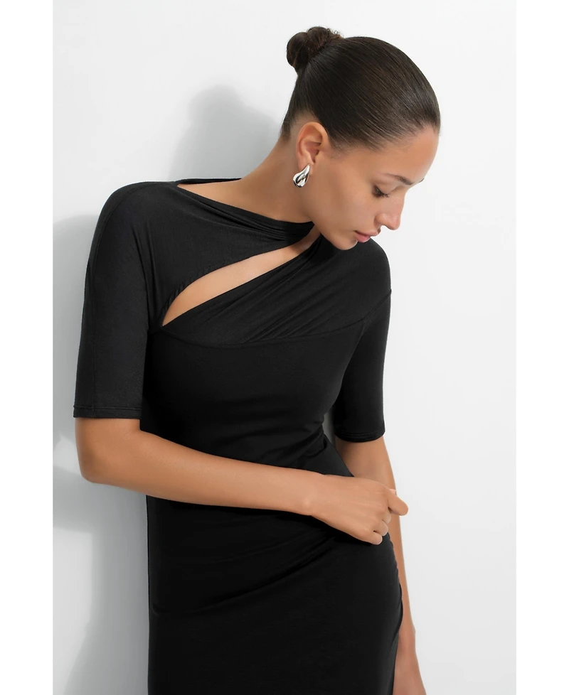 Marcella Women's Zola Ruched Cutout Dress