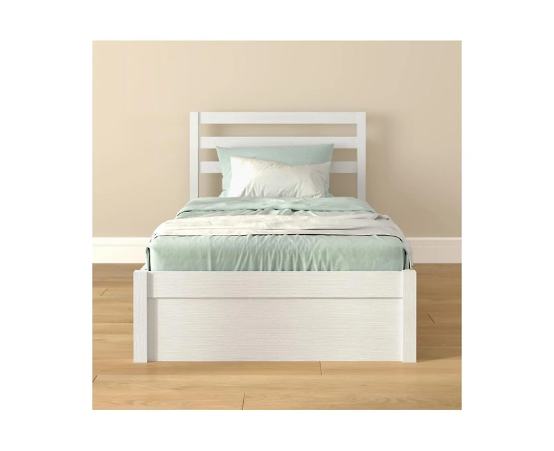 Grain & Grove Bear Twin Single Bed with Underbed Storage Drawers