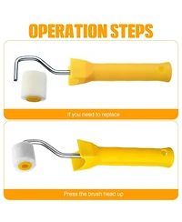 Xdovet Mini Roller Brush Touch Up Trim Edge Corner Window Frame