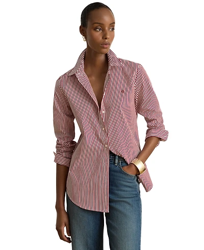 Lauren Ralph Petite Classic-Fit Point Collar Shirt