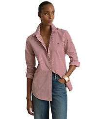 Lauren Ralph Petite Classic-Fit Point Collar Shirt