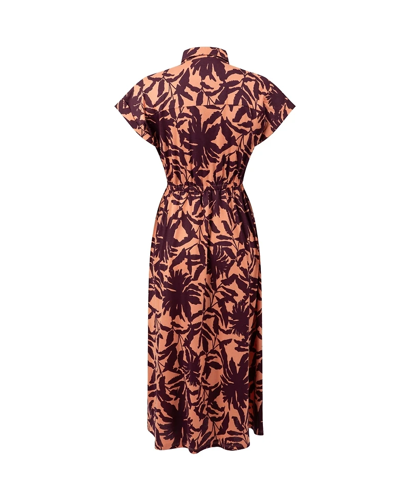 Weird Fish Women's Artemis Printed Jersey Shift Dress