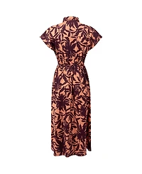 Weird Fish Women's Artemis Printed Jersey Shift Dress