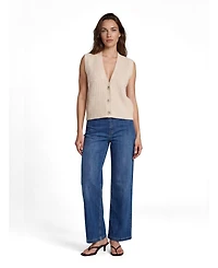 Masai Copenhagen Women's MaLaney Cable-Knit V-Neck Cotton-Blend Sweater Vest