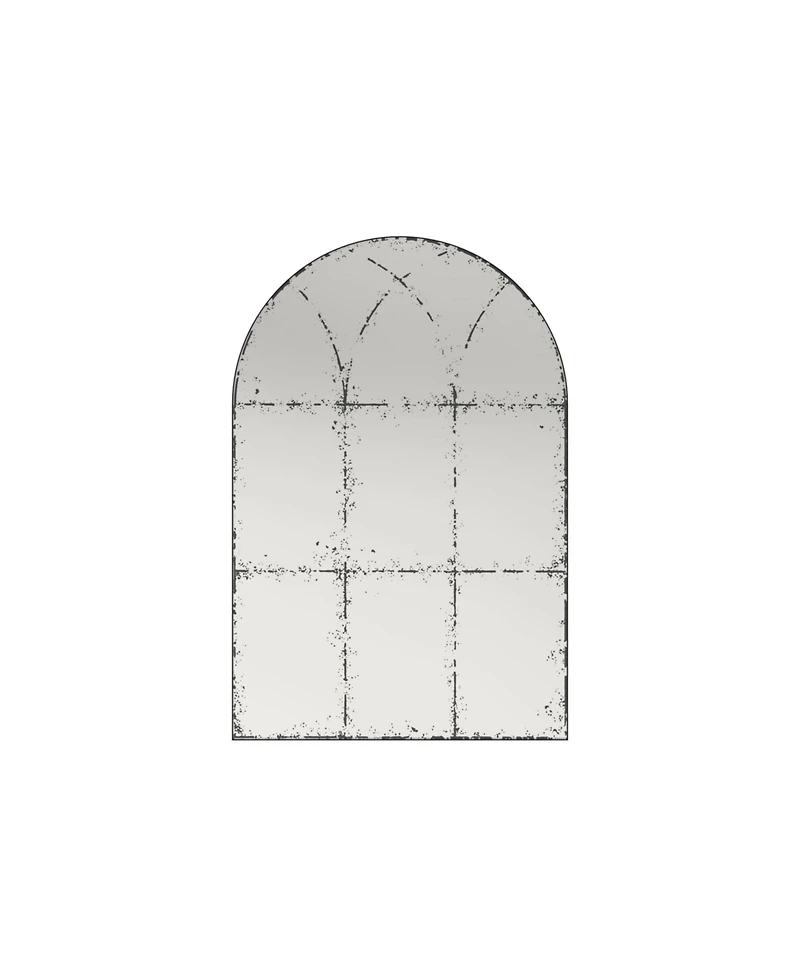 Busdays Wall Mount Semi Circle Mirror Versatile Decor for Bedroom Living Room Dining Room Fireplace Foyer