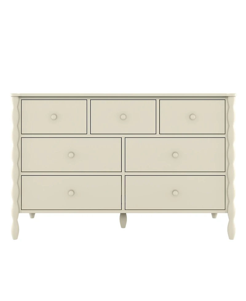 Plank+Beam Jenny Lind 3 over 4 Drawer Dresser