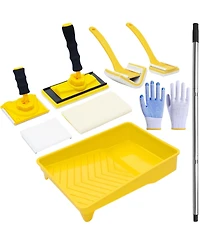 Xdovet Paint Edger Tool Kit 9" Pad 360degree(s) Handle Extension Pole Refill