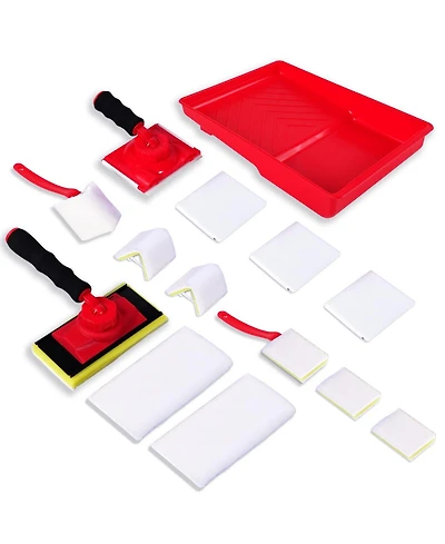 Xdovet Wall Edger Tool Kit Trim Pads Rotating Handle Tray Set