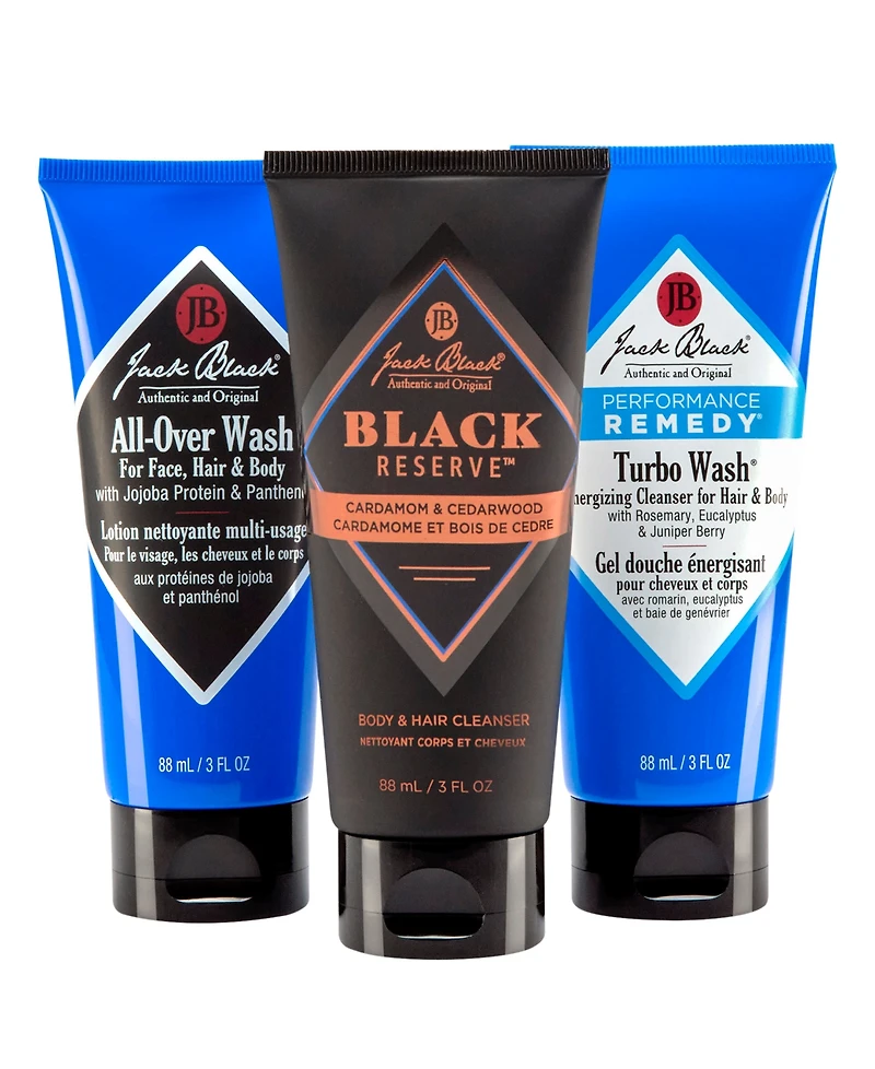 Jack Black 3-Piece The Clean Team All-Over Wash Gift Set
