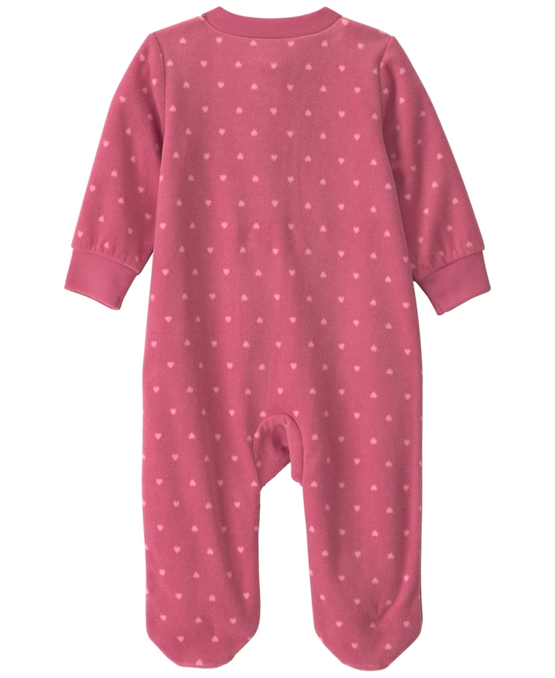 Carter's Baby Girls' Heart Fleece 2-Way Zip Sleep & Play