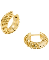 Kendra Scott 14k Gold-Plated Tiger Striped Mikki Huggie Earrings