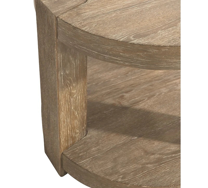 Bernhardt Tribeca 26" Wood Round Side Table