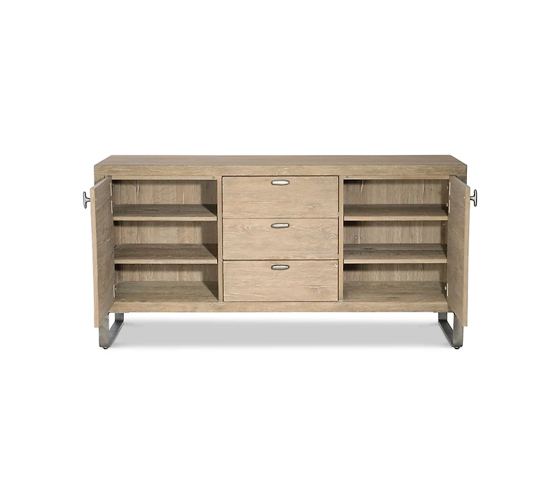 Bernhardt Tribeca 64" Wood & Steel Buffet