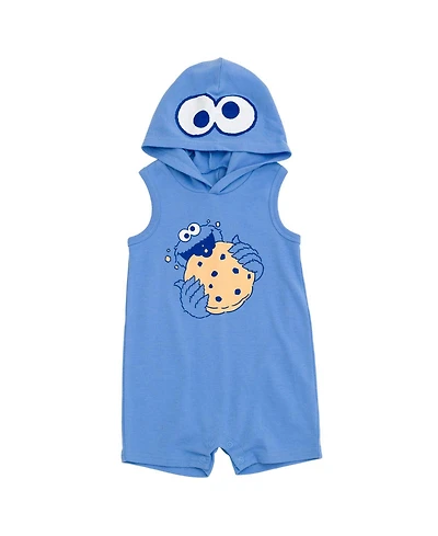 Sesame Street Baby Boys' ( 0-3 to 24 M ) Cosplay Sleeveless Hooded Romper