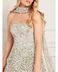 Needle & Thread Women's Dream Garland Strapless Gown