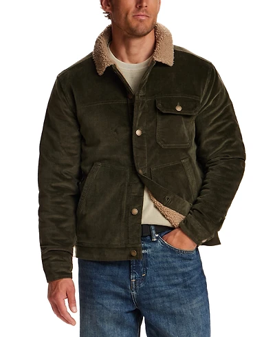 Weatherproof Vintage Men's Berber Lined Cord Trucker Jacket