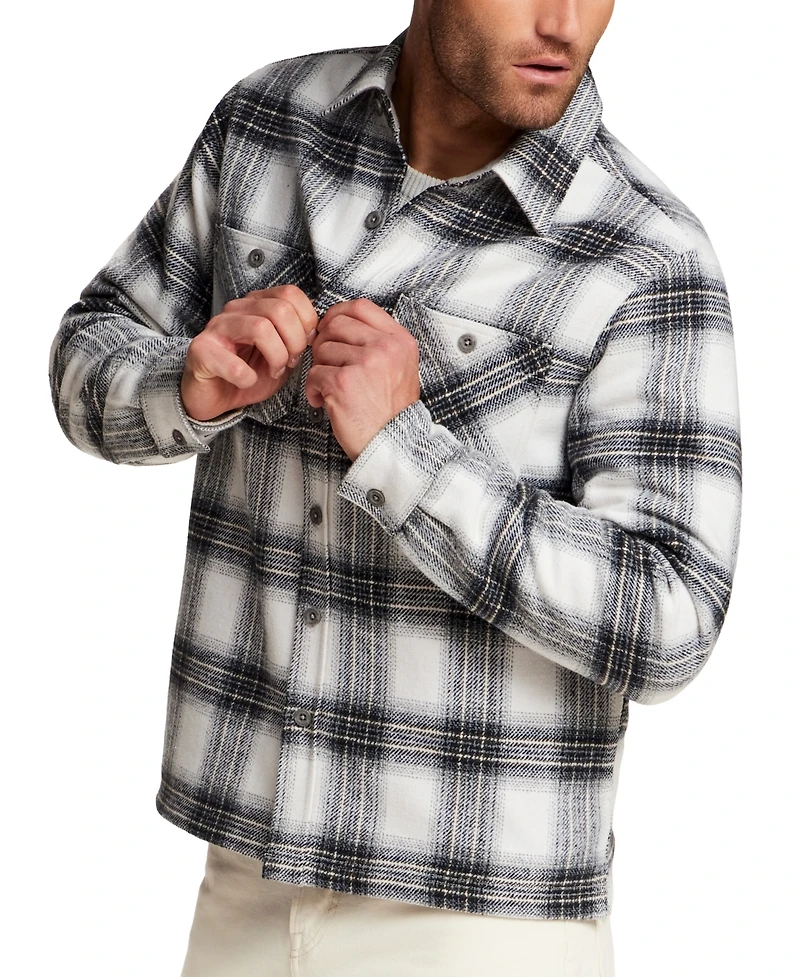 Weatherproof Vintage Men's Faux Wool Lined Shirt Jacket