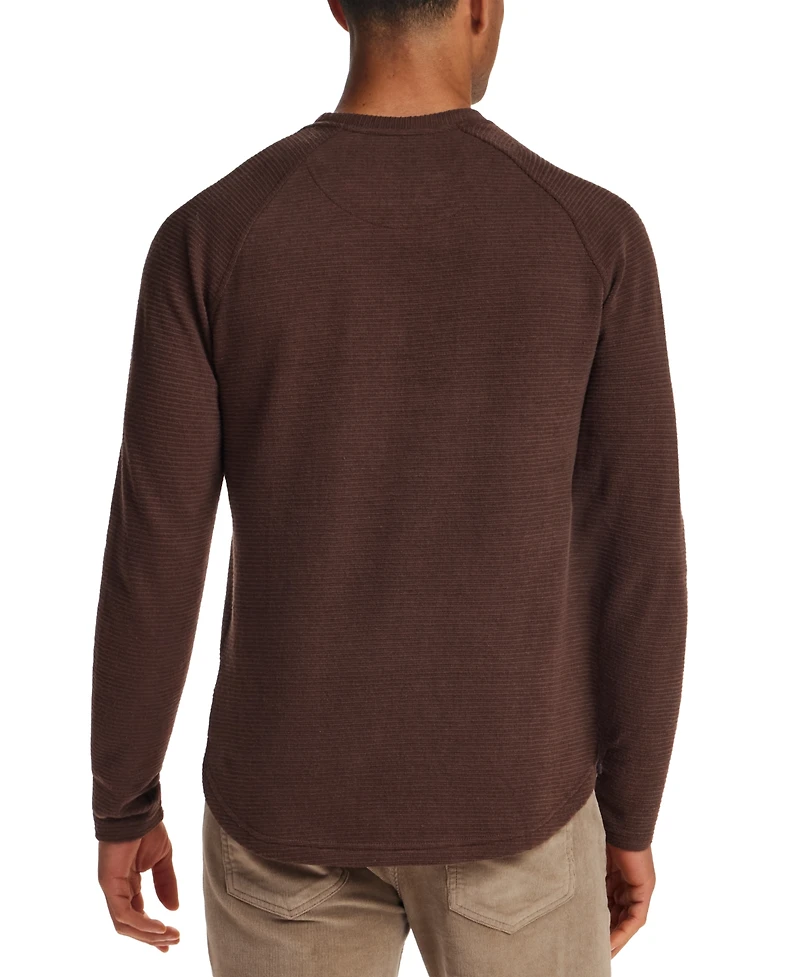 Weatherproof Vintage Men's Ribbed Raglan Crewneck T-Shirt