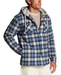 Weatherproof Vintage Men's Quilted Sherpa Lined Shirt Jacket