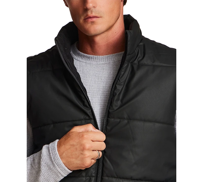 Weatherproof Vintage Men's Matte Zip Front Puffer Vest
