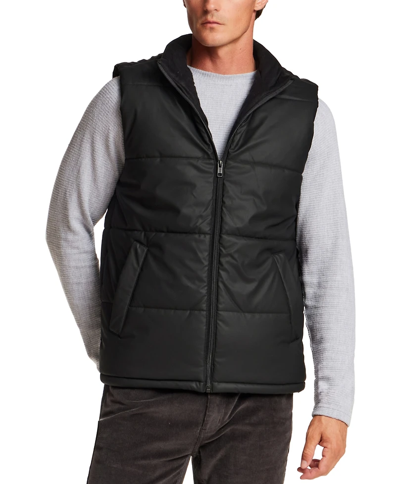 Weatherproof Vintage Men's Matte Zip Front Puffer Vest