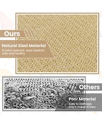 Hongge Horizontal Sisal Cat Scratching Mat Set of 6, 24 x 16 Inch