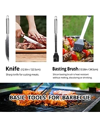 Xdovet Bbq Tool Set Stainless Steel Grill Accessories with Bag
