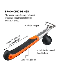 Xdovet Carbide Scraper Tool For Removing Varnish Glue Putty Scratch