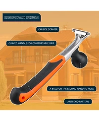 Xdovet Carbide Scraper Tool Heavy Duty Wood Floor Varnish Glue Rust Remover